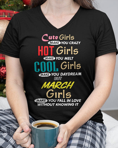 MARCH - CUTE GIRL T-Shirt For WOMAN - TRACY03 (SKU2607-252-03)