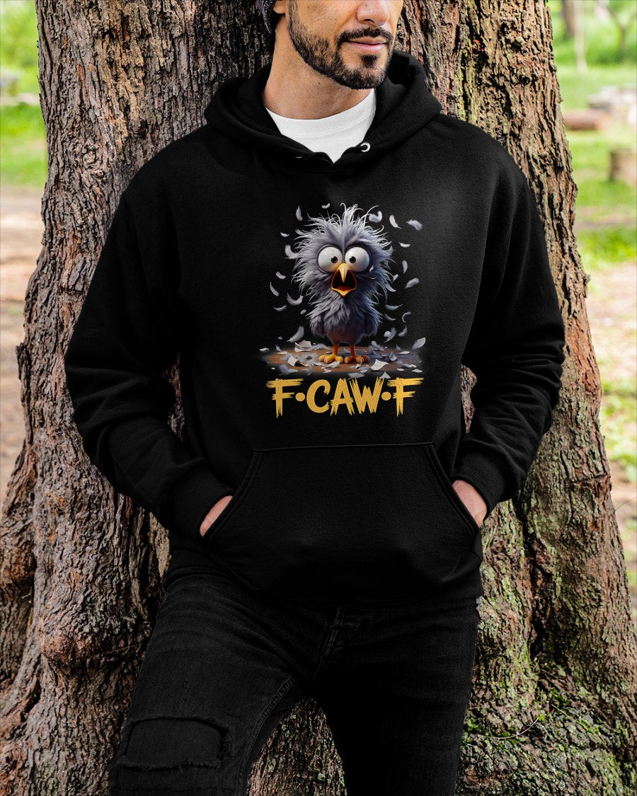 F-Caw-F Messy Bird Shocked Face Feather Chaos Cartoon Humor T-Shirt For MAN - TRACY00 (SKU-TRAN-160504)
