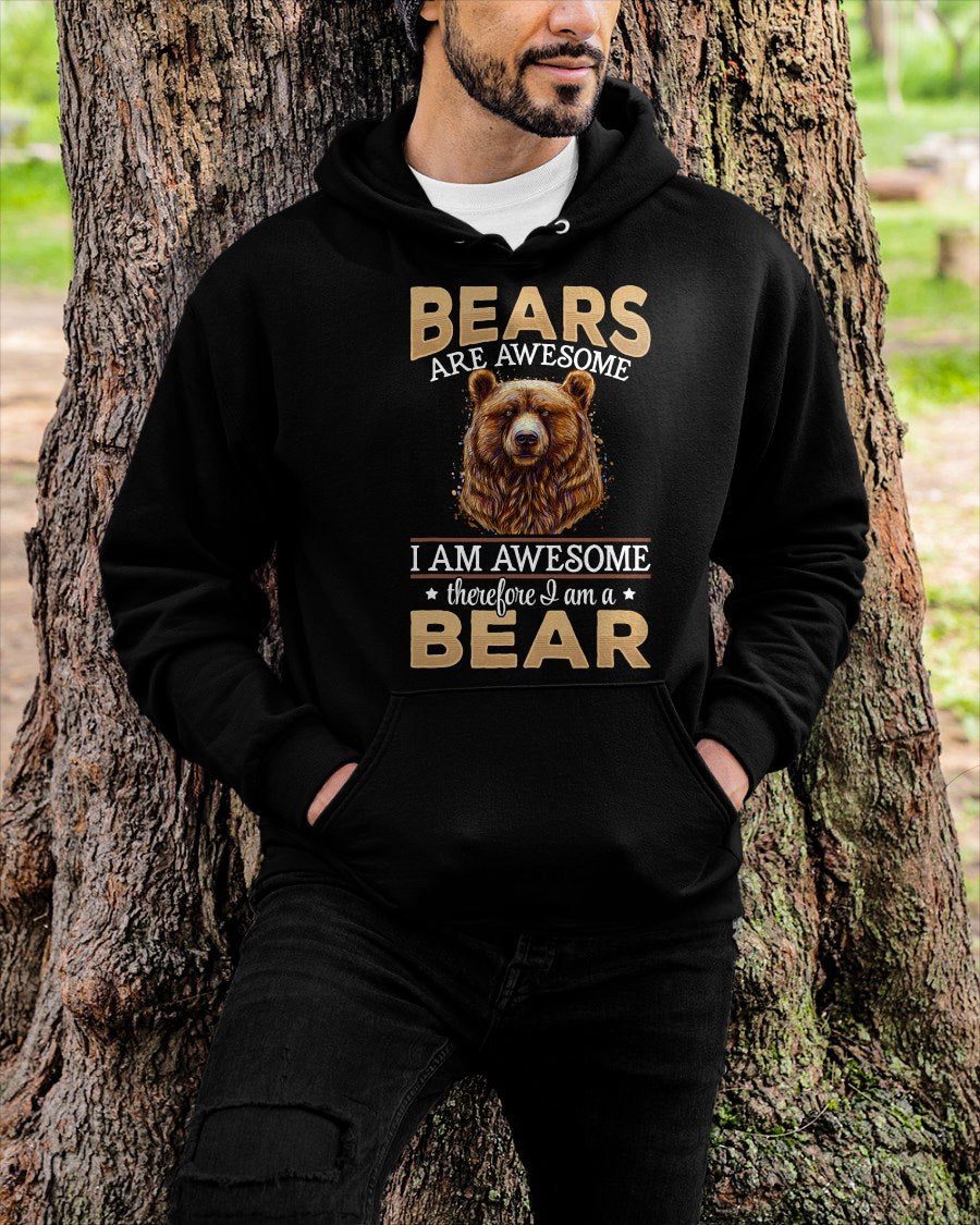 Brown Bear Grizzly Animals - Bears are Awesome T-Shirt For MAN - TRACY00 (SKU-TRAN-160502)