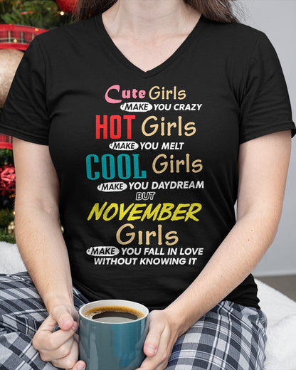 NOVEMBER - CUTE GIRL T-Shirt For WOMAN - TRACY11 (SKU2607-252-11)
