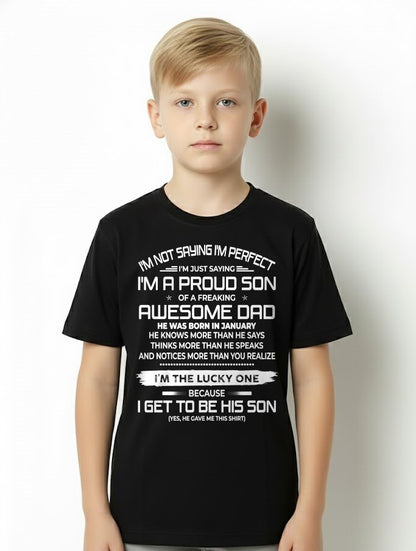 JANUARY - I'm not saying I'm perfect T-shirt From DAD - TRACY01 (SKU2605-284-01)