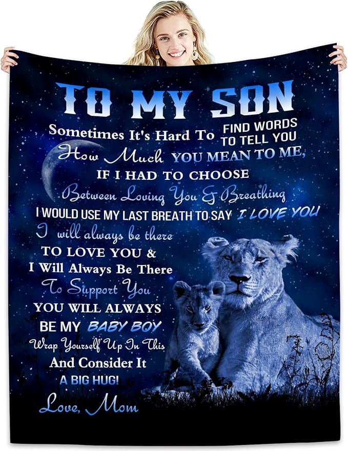 Perfect Blanket COMFORT & WARMTH - Blanket To Your SON - From MOM