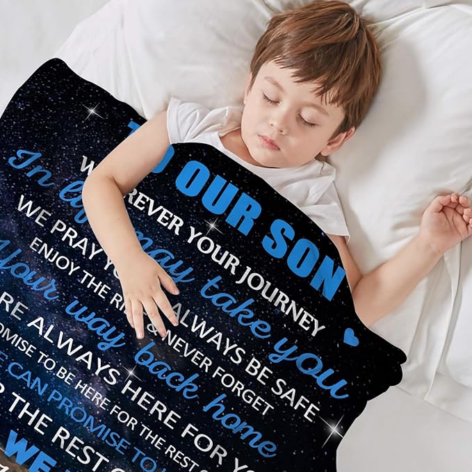 Perfect Blanket Gift for Son from Parents - Blanket To Your SON - From MOM/DAD