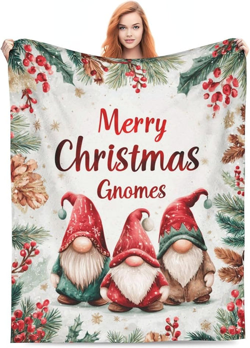 Perfect Blanket Christmas Gnome Gifts, for DAUGHTER/SON - From MOM/DAD