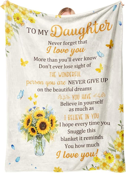 Special Gift Blanket To Your Daughter  - From MOM TRACY00 (SKU2606-203)