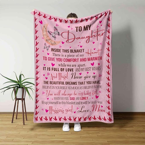 Perfect Blanket Gift for DAUGHTER - Blanket To Your DAUGHTER - From MOM
