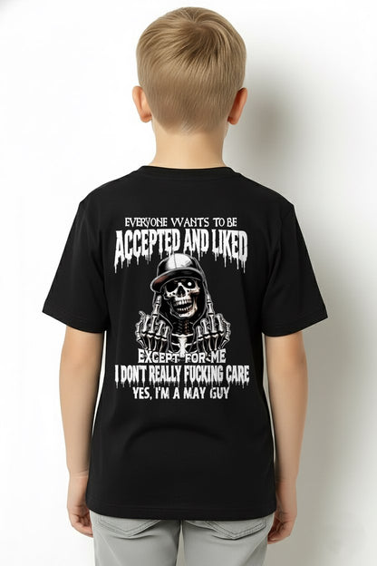 MAY - "I DON'T REALLY FUCKING CARE" T-shirt For MAN - TRACY05 (SKU2606-268-05)