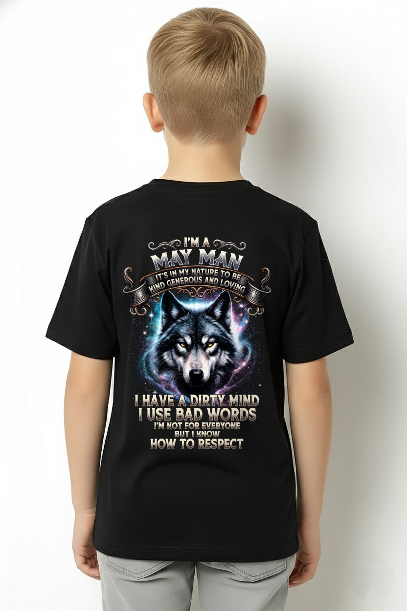 MAY - KNOW HOW TO RESPECT - Birthday T-Shirt For MEN - TRACY05 (SKU2607-273-05)