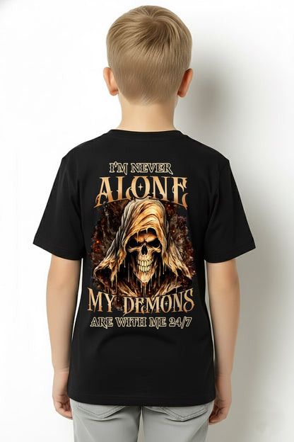 NEVER ALONE MY DEMONS ARE WITH ME T-Shirt For MAN - TRACY00 (SKU2606-159-00)