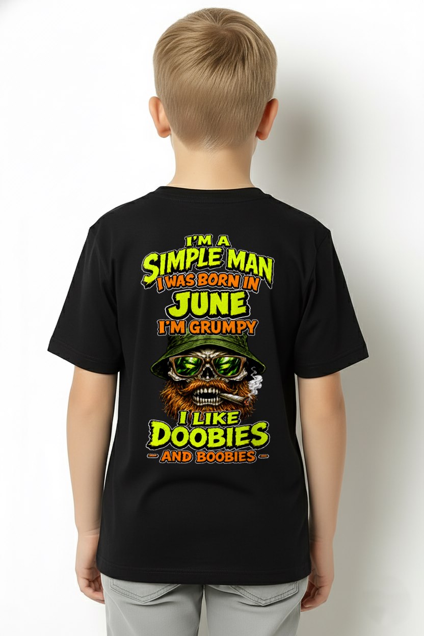 JUNE - I'M A SIMPLE MAN - Birthday T-Shirt For MAN - TRACY06 (SKU2608-393-06)