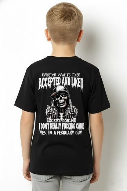 FEBRUARY - "I DON'T REALLY FUCKING CARE" T-shirt For MAN - TRACY02 (SKU2606-268-02)