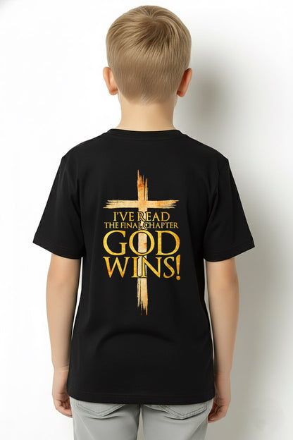 I've Read The Final Chapter God Wins Christian Faith Cross T-Shirt For MAN - TRACY00 (SKU-TRAN-180503)