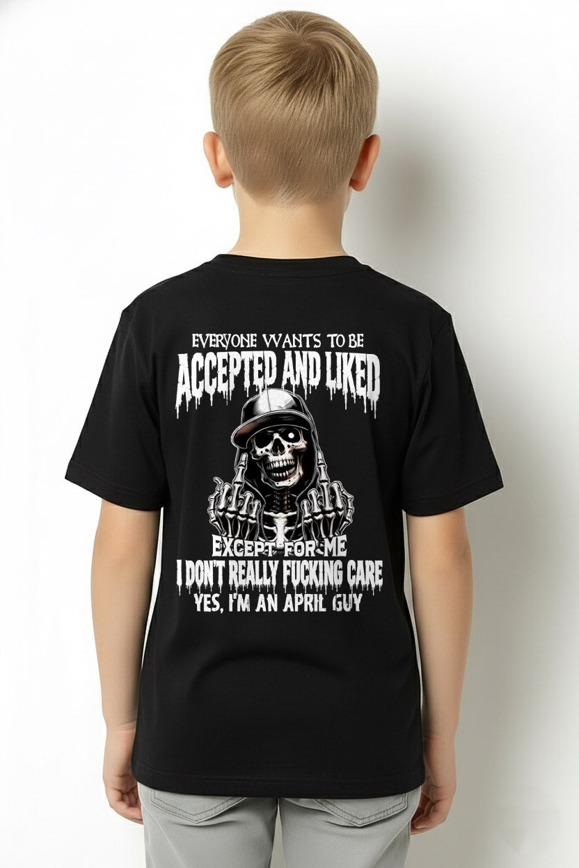 APRIL - "I DON'T REALLY FUCKING CARE" T-shirt For MAN - TRACY04 (SKU2606-268-04)