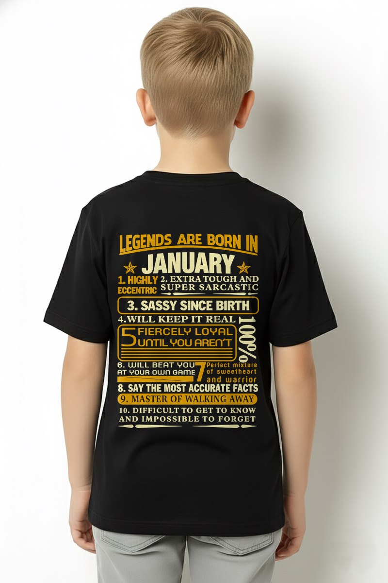 JANUARY - LEGENDS ARE BORN IN JANUARY For MAN - TRACY01 (SKU2605-242-01)