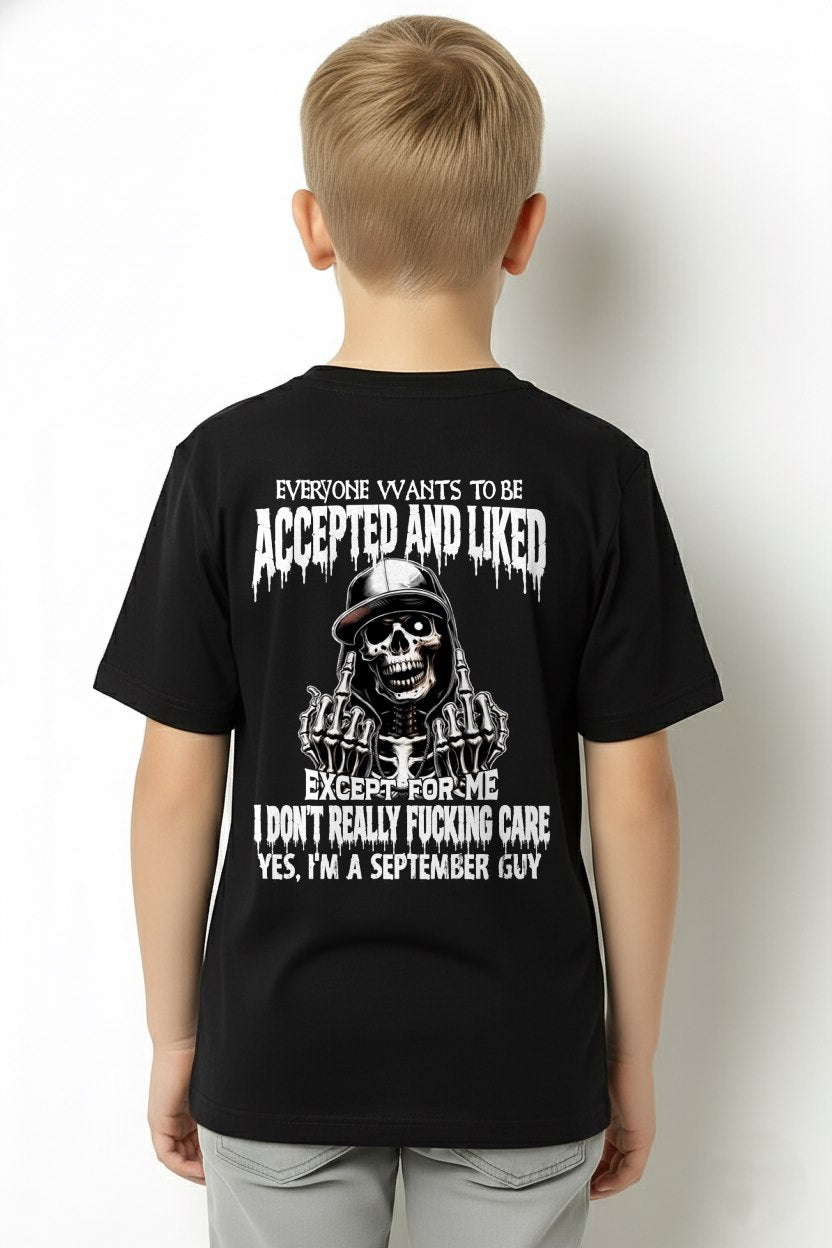 SEPTEMBER - "I DON'T REALLY FUCKING CARE" T-shirt For MAN - TRACY09 (SKU2606-268-09)