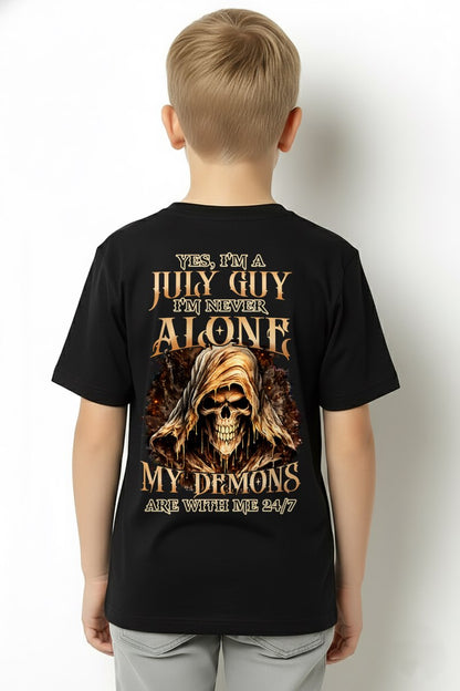 JULY - NEVER ALONE MY DEMONS ARE WITH ME T-Shirt For MAN - TRACY07 (SKU2606-159-07)