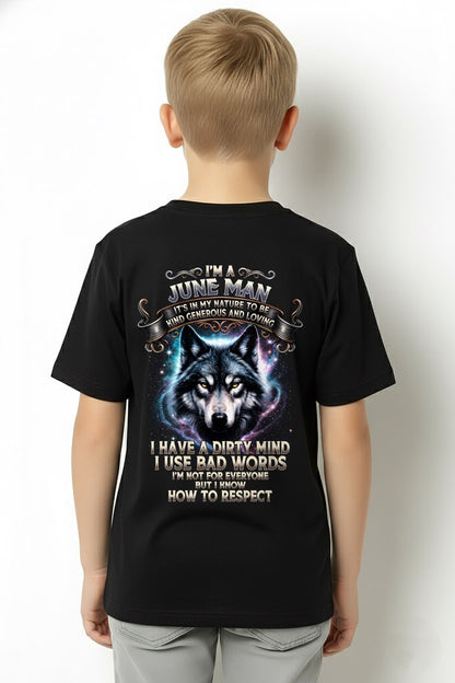 JUNE - KNOW HOW TO RESPECT - Birthday T-Shirt For MEN - TRACY06 (SKU2607-273-06)