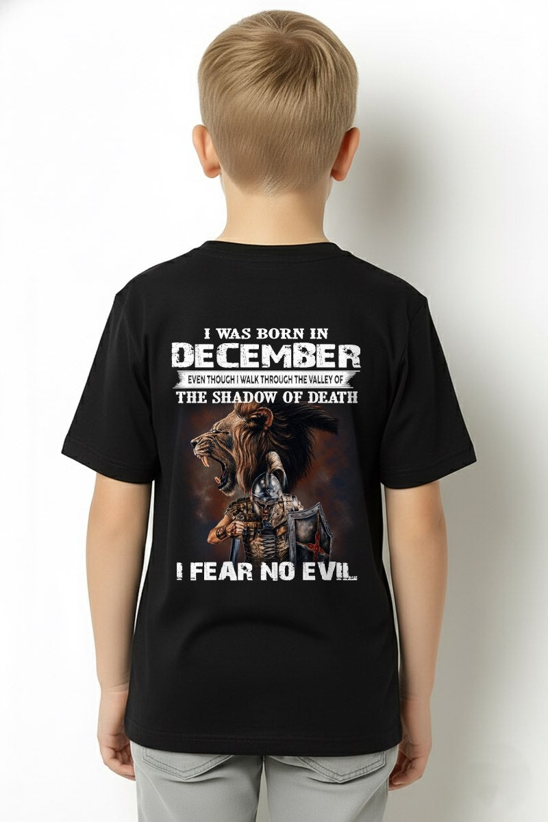 DECEMBER - EVEN THOUGH I WALK THROUGH THE VALLEY T-Shirt For MAN - TRACY12 (SKU2606-168-12)