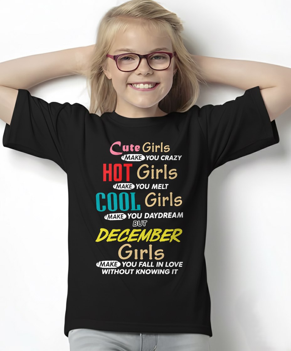 DECEMBER - CUTE GIRL T-Shirt For WOMAN - TRACY12 (SKU2607-252-12)