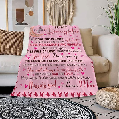 Perfect Blanket Gift for DAUGHTER - Blanket To Your DAUGHTER - From MOM