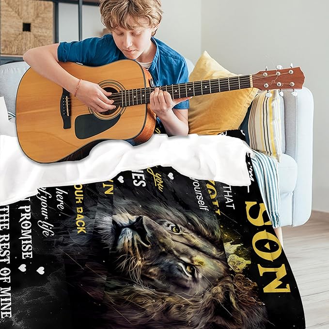 Perfect Blanket Christmas Graduation Birthday Gifts Presents Blanket for SON - From MOM/DAD·