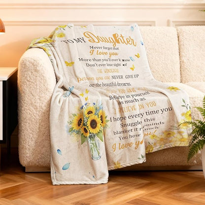 Special Gift Blanket To Your Daughter  - From MOM TRACY00 (SKU2606-203)