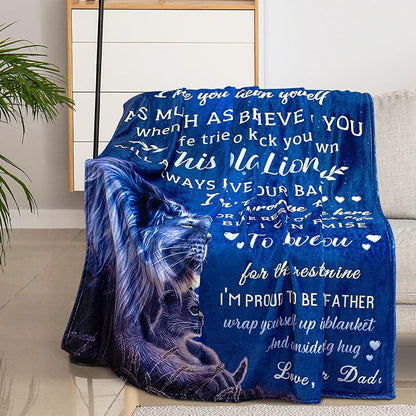 Perfect Blanket Gift Christmas Valentines Graduation Birthday Gifts for DAUGHTER Girls - From DAD