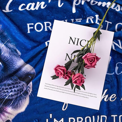 Perfect Blanket Gift Christmas Valentines Graduation Birthday Gifts for DAUGHTER Girls - From DAD