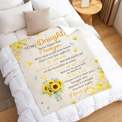 Special Gift Blanket To Your Daughter  - From MOM TRACY00 (SKU2606-203)