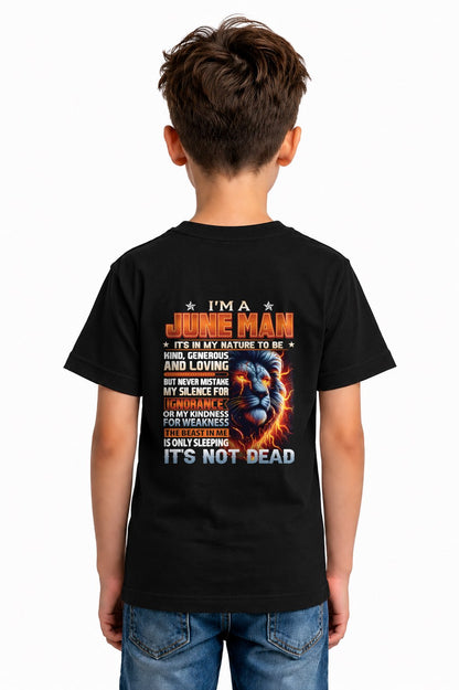 JUNE - IT'S NOT DEAD born in June T-Shirt For MAN - TRACY06 (SKU2602-115-06)