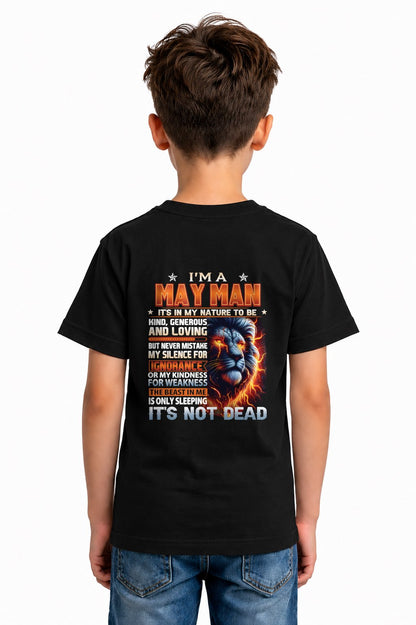 MAY - IT'S NOT DEAD born in May T-Shirt For MAN - TRACY05 (SKU2602-115-05)