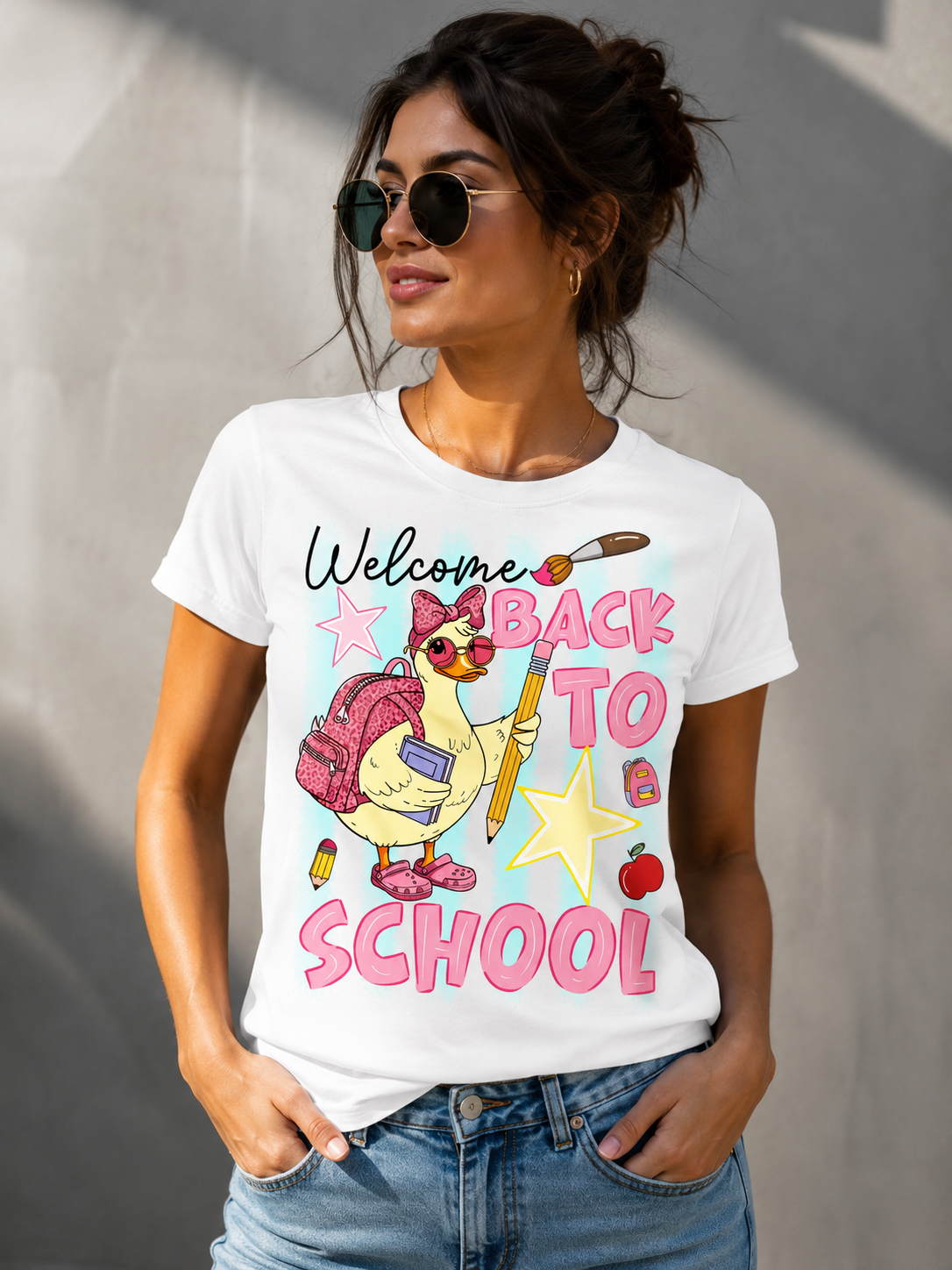 "WELCOME TO BACK TO SHOOL" – T – SHIRT FOR WOMEN – tracy00