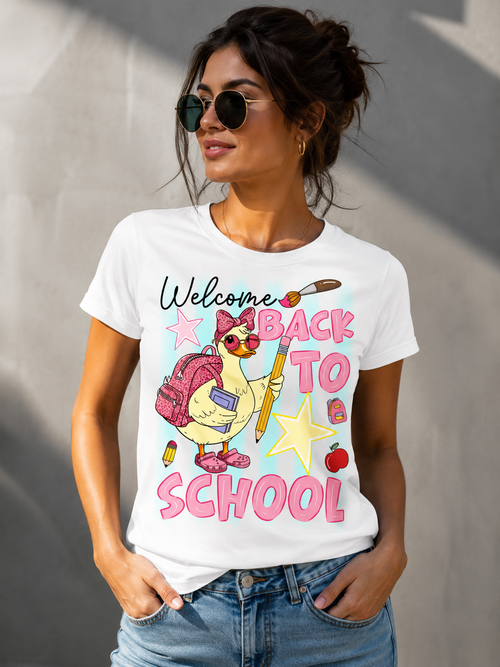 "WELCOME TO BACK TO SHOOL" – T – SHIRT FOR WOMEN – tracy00
