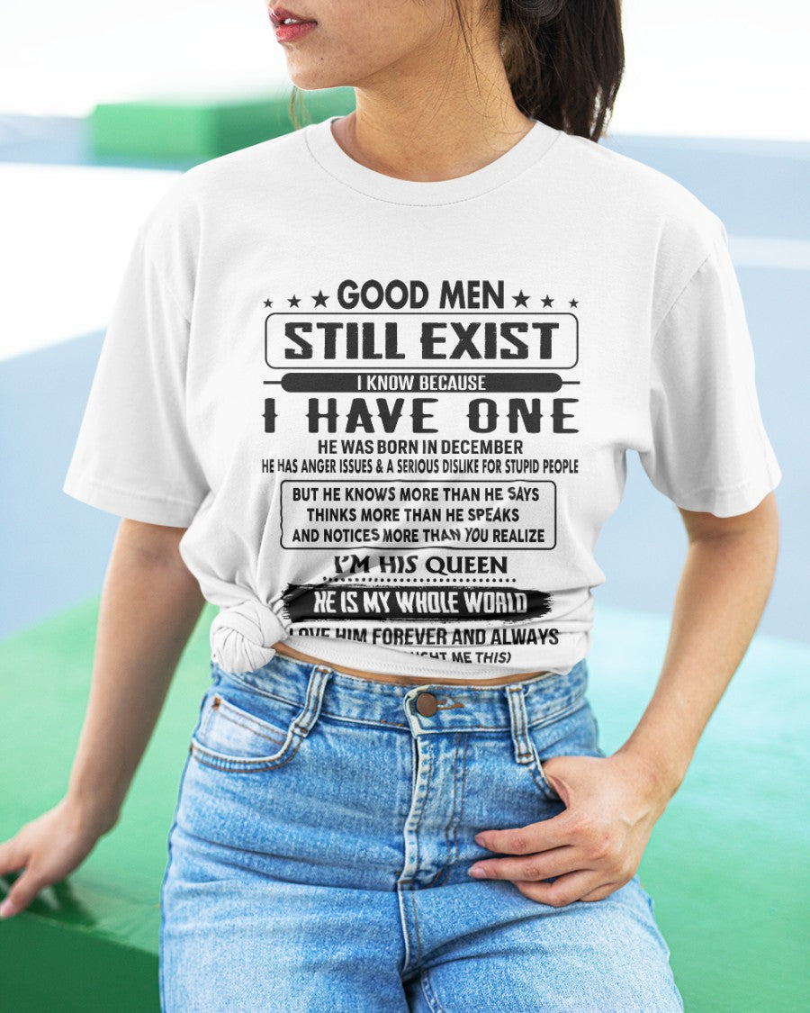 December - Good men Still Exist - gift for your girlfriend, wife from Husband - tracy12 (SKU-GM-12)