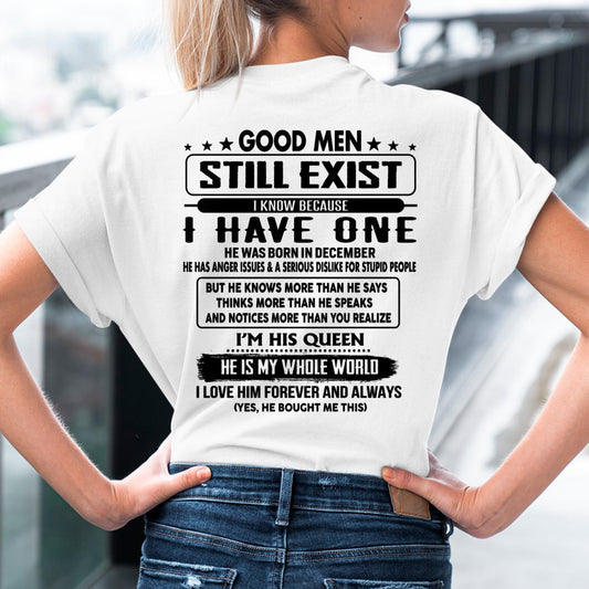 December - Good men Still Exist - gift for your girlfriend, wife from Husband - XUAN12 (SKU-GMSAU-12)