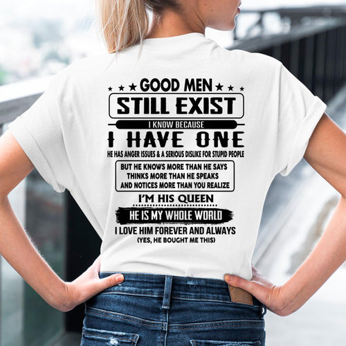 Good men Still Exist - gift for your girlfriend, wife from Husband - tracy00 (SKU-GMSAU-00)