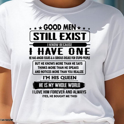 Good men Still Exist - gift for your girlfriend, wife from Husband - tracy00 (SKU-GM-00)