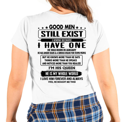 January - Good men Still Exist - gift for your girlfriend, wife from Husband - tracy01 (SKU-GMSAU-01)