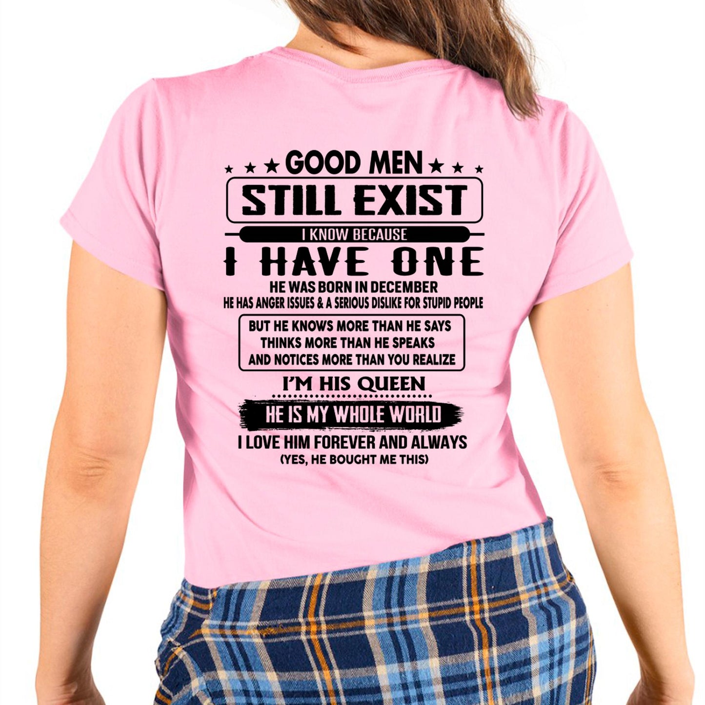 December - Good men Still Exist - gift for your girlfriend, wife from Husband - tracy12 (SKU-GMSAU-12)