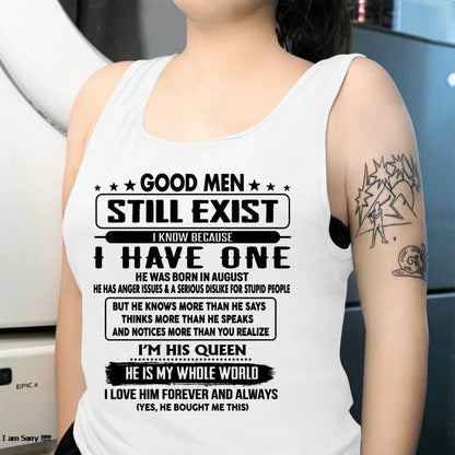 August - Good men Still Exist - gift for your girlfriend, wife from Husband - tracy08 (SKU-GM-08)