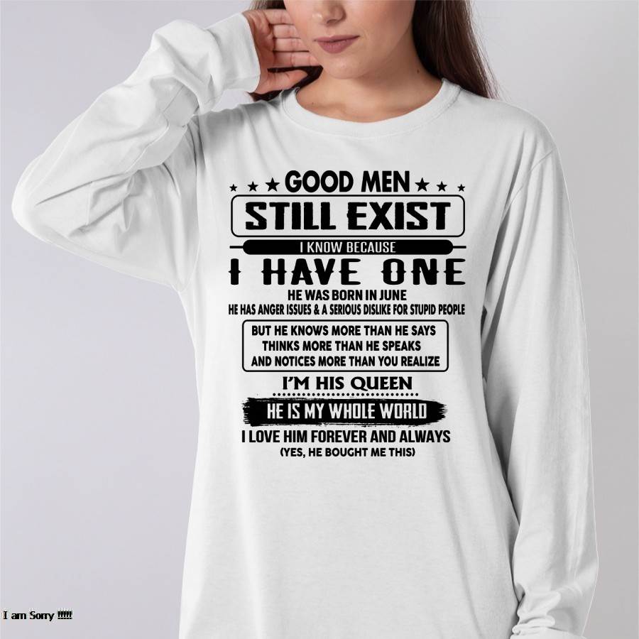 June - Good men Still Exist - gift for your girlfriend, wife from Husband - tracy06 (SKU-GM-06)