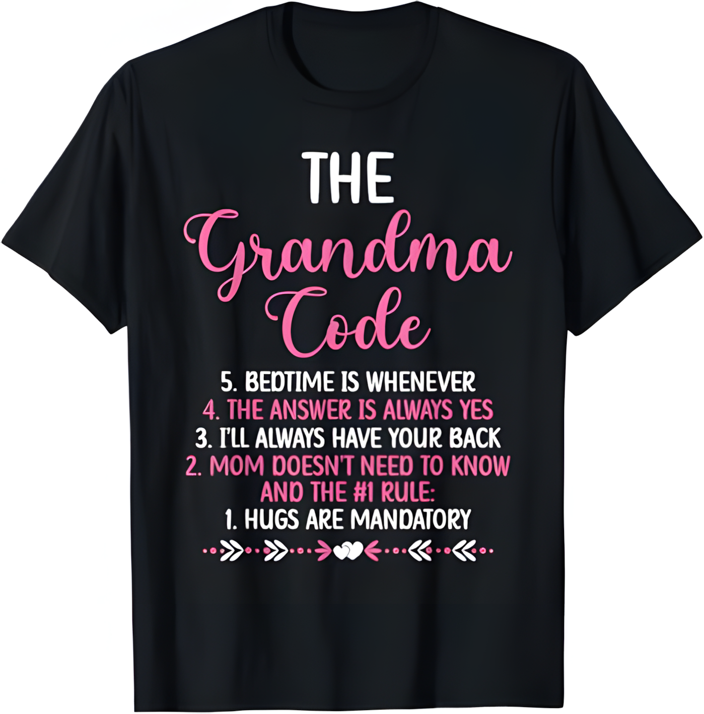 THE GRANDMA CODE T SHIRT - From grandma tracy00
