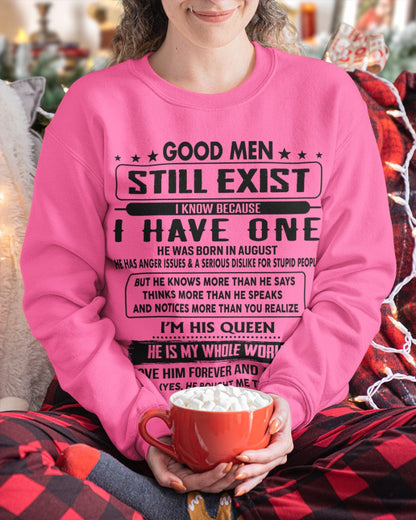 August - Good men Still Exist - gift for your girlfriend, wife from Husband - tracy08 (SKU-GM-08)