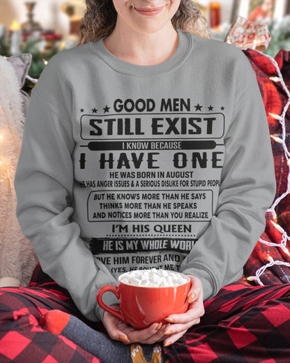 August - Good men Still Exist - gift for your girlfriend, wife from Husband - tracy08 (SKU-GM-08)