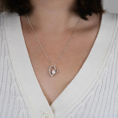 TO MY GRANDDAUGHTER - GIFT FROM GRANDMA AND FROM GRANDPA - Forever Love Necklace