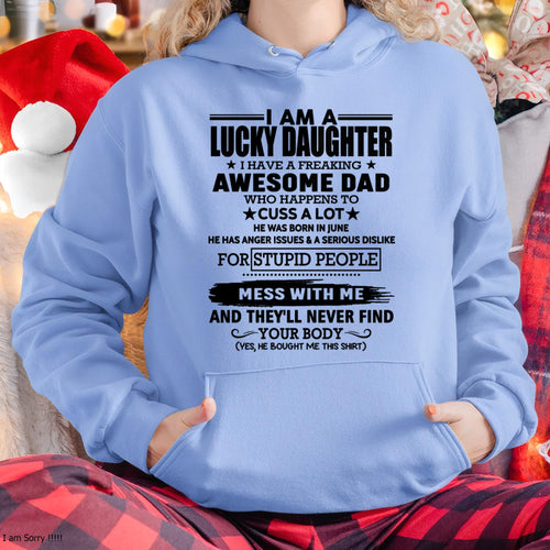 June - I'm Lucky Daughter - Gift for Daughter from Dad - KATE06 (SKU-T1406DD-06)