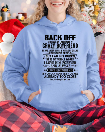 Back Off I Have An Extremely Crazy Boyfriend - - Gift For Wife From Husband - tracy00 (SKUT-BACKOFF-00)