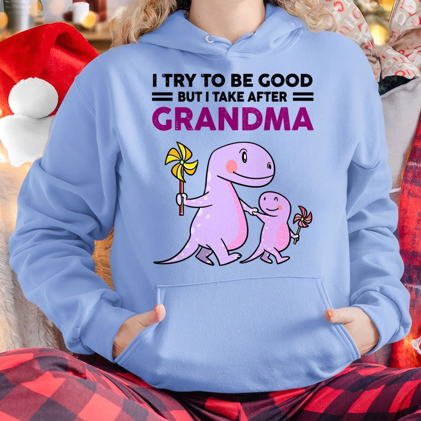 TRY TO BE GOOD BUT I TAKE AFTER GRANDMA- For granddaughter T shirt tracy00 (SKU07-87)