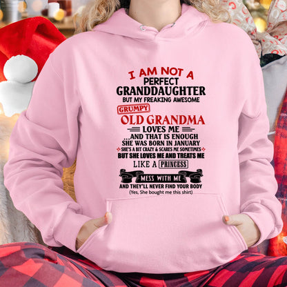 JANUARY - I AM NOT A PERFECT GRANDDAUGHTER  - GIFT FROM GRANDMA -tracy01 - (SKU2606-381-01)