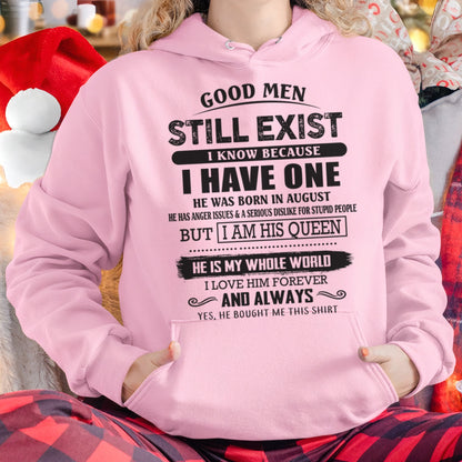 August - Good Men Still Exist - Perfect Gift For Your Girlfriend, Wife From Husband / Man - XUAN08 (SKU07-166-08)
